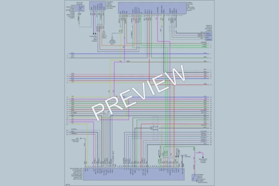 2006 Infiniti M35 Radio wiring diagram preview