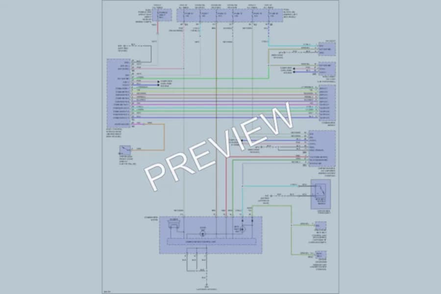 2006 Infiniti M35 Warning Systems wiring diagram preview