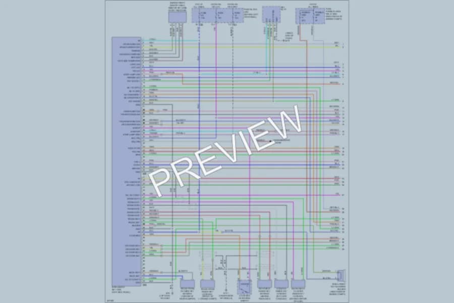 2006 Infiniti M35x Anti Theft wiring diagram preview