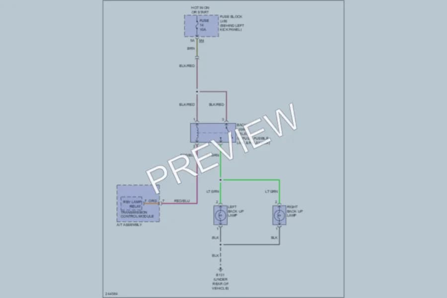 2006 Infiniti M45 Exterior Lights wiring diagram preview