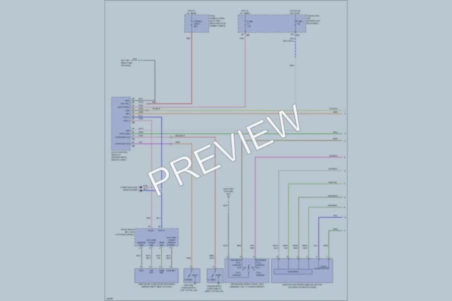2006 Infiniti M45 Power Windows wiring diagram preview
