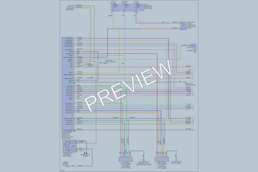 2006 Infiniti Q45 Electronic Suspension wiring diagram preview