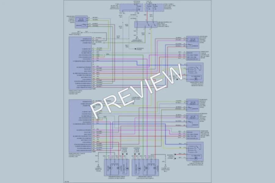 2006 Infiniti Q45 Power Seats wiring diagram preview