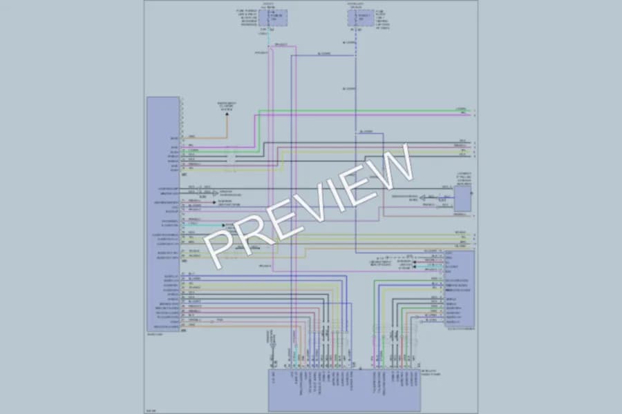 2006 Infiniti Q45 Radio wiring diagram preview