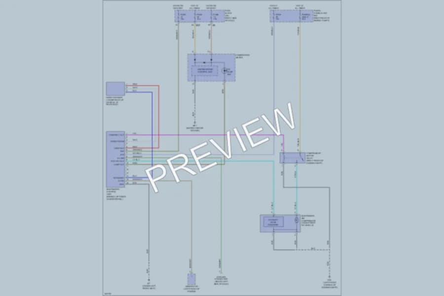 2006 Infiniti QX56 Electronic Suspension wiring diagram preview