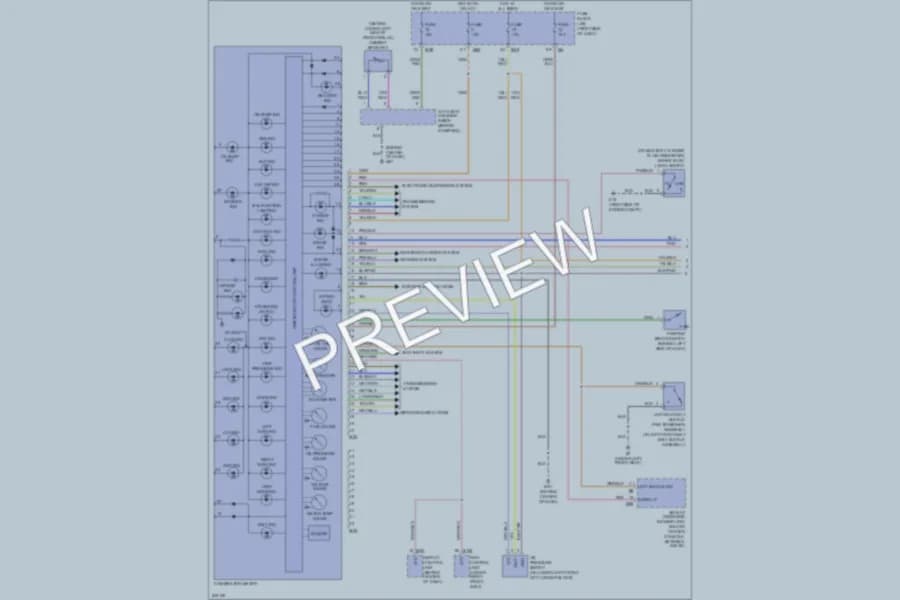 2006 Infiniti QX56 Instrument Cluster wiring diagram preview