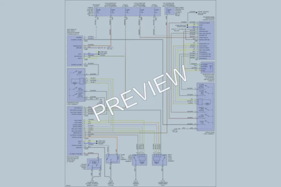 2006 Jaguar SType Power Door Locks wiring diagram preview