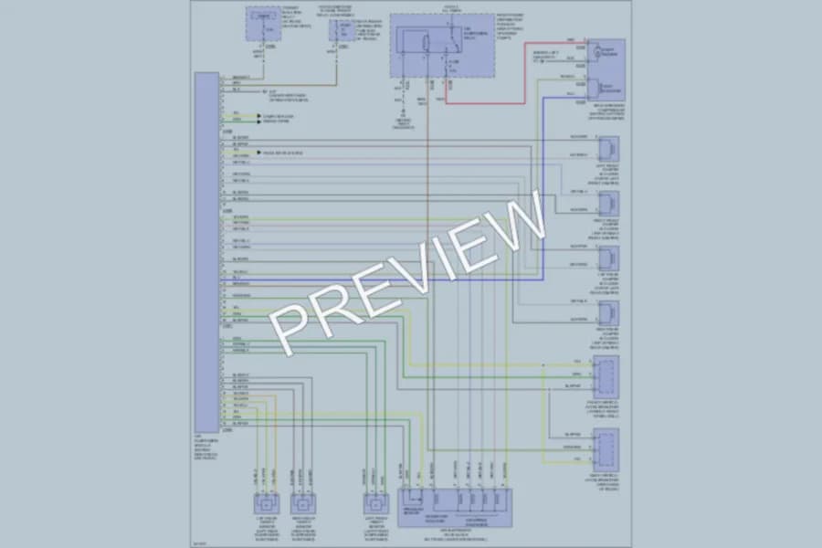 2006 Jaguar XJ8 Electronic Suspension wiring diagram preview