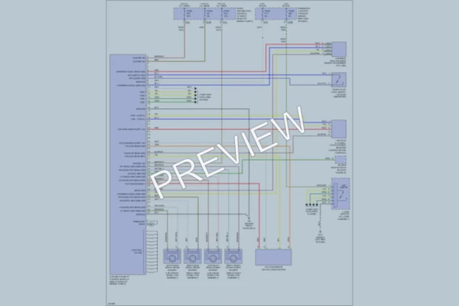 2006 Jaguar XJ8L Anti Lock Brakes wiring diagram preview