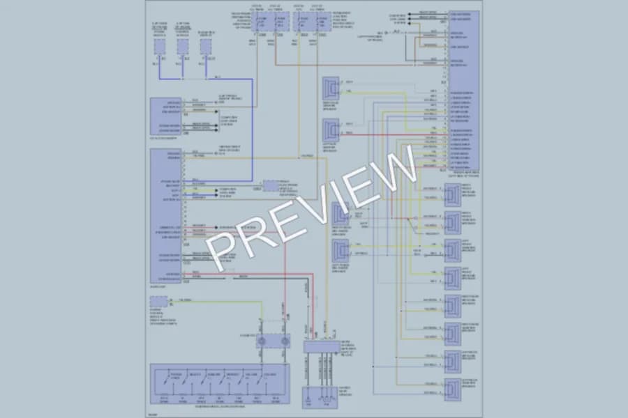 2006 Jaguar XJ8L Radio wiring diagram preview