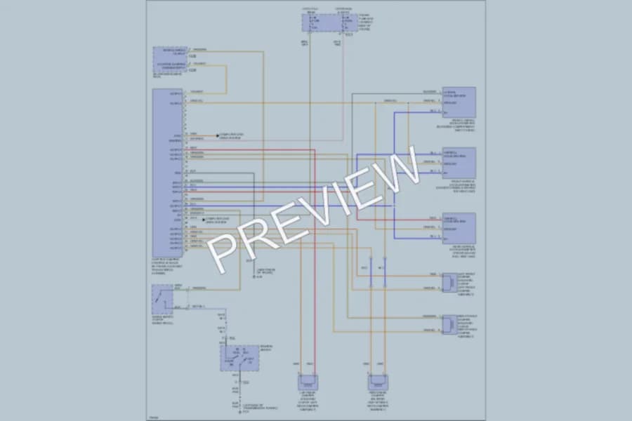 2006 Jaguar XK8 Electronic Suspension wiring diagram preview