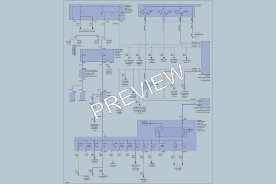 2006 Jaguar XK8 Power Distribution wiring diagram preview