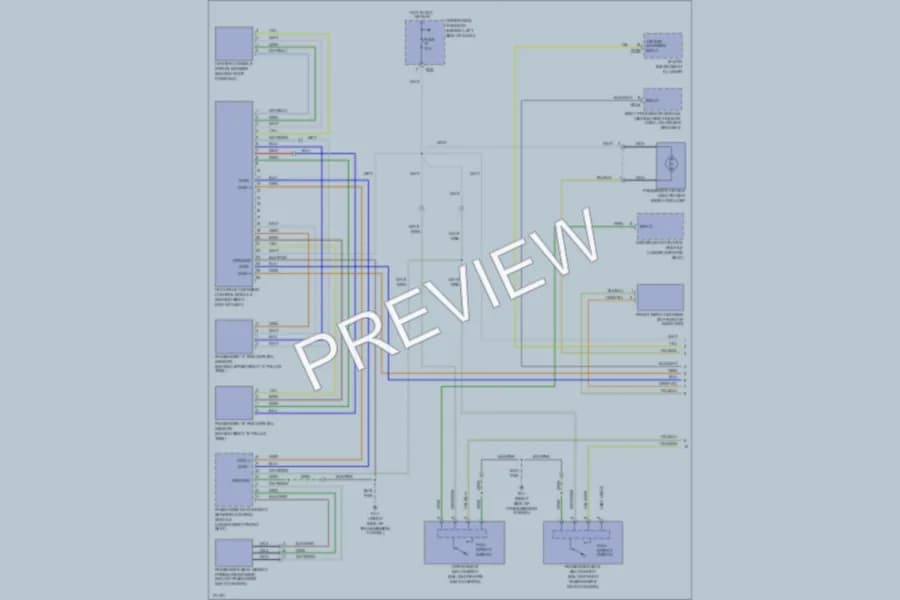 2006 Jaguar XK8 Supplemental Restraints wiring diagram preview