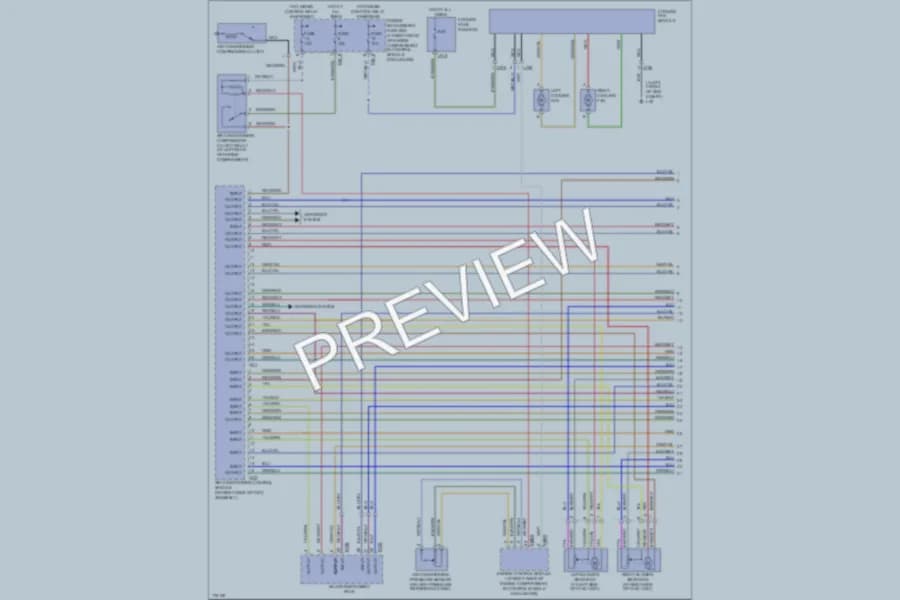 2006 Jaguar XKR Air Conditioning wiring diagram preview