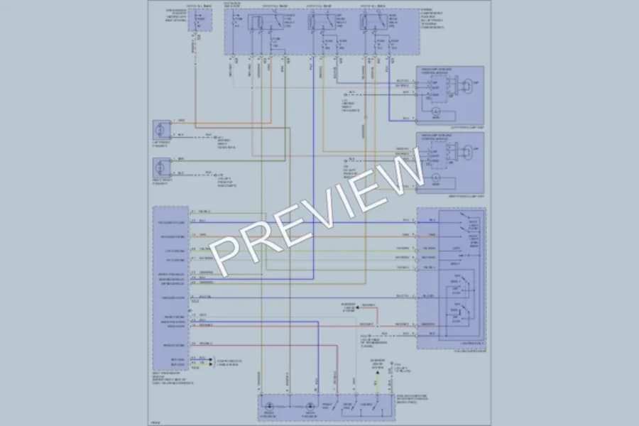 2006 Jaguar XKR Headlights wiring diagram preview