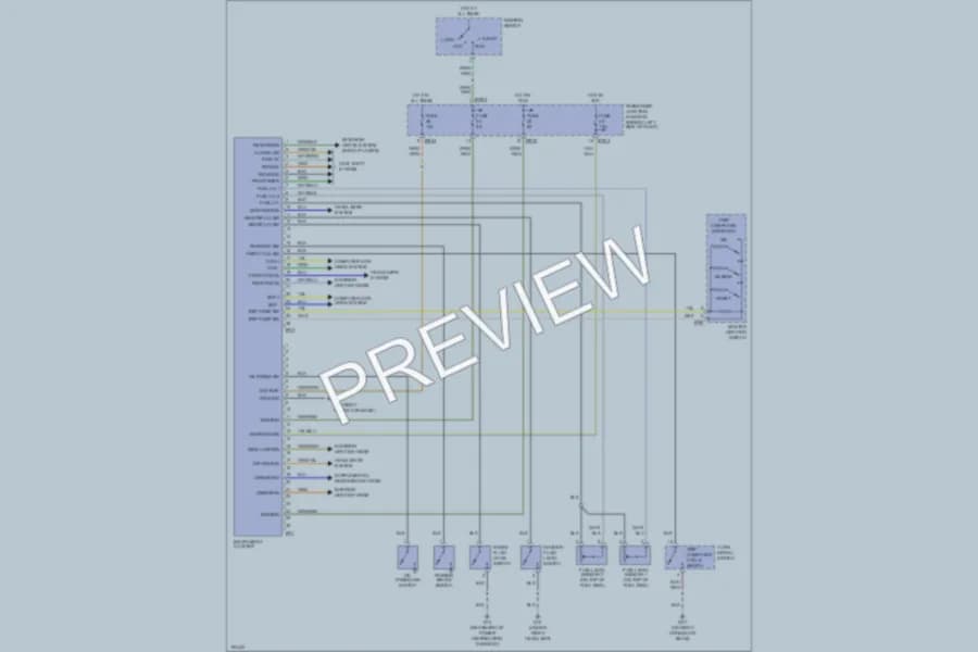 2006 Jaguar XType Instrument Cluster wiring diagram preview