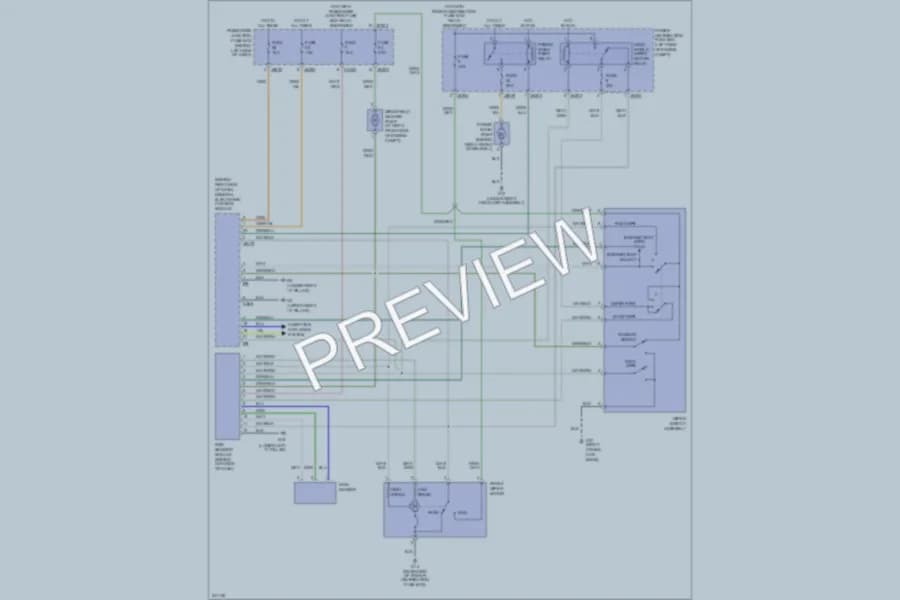 2006 Jaguar XType Wiper Washer wiring diagram preview