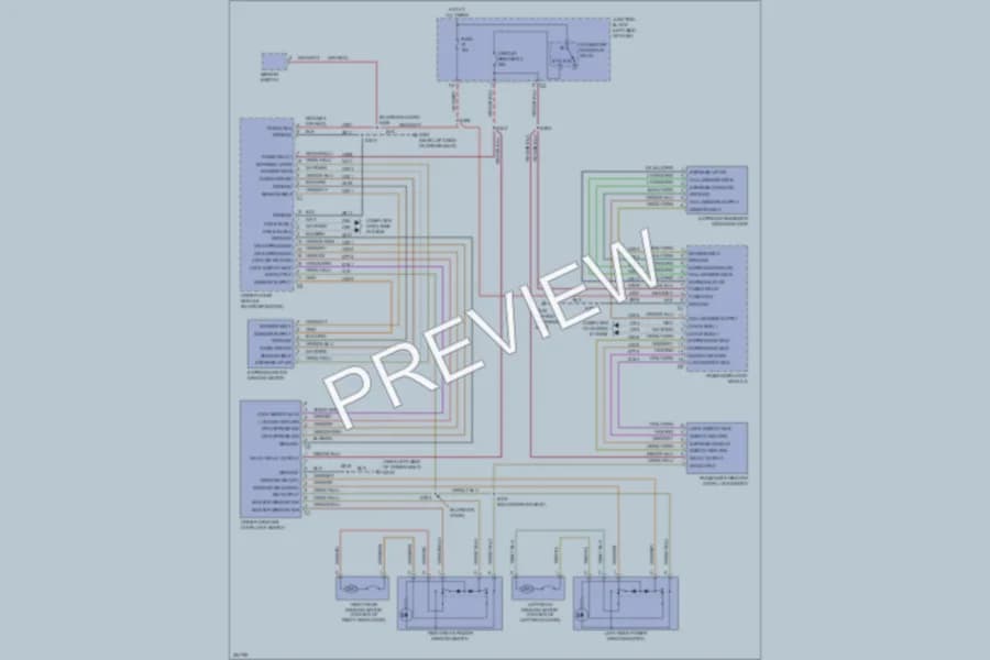2006 Jeep Commander Power Windows wiring diagram preview