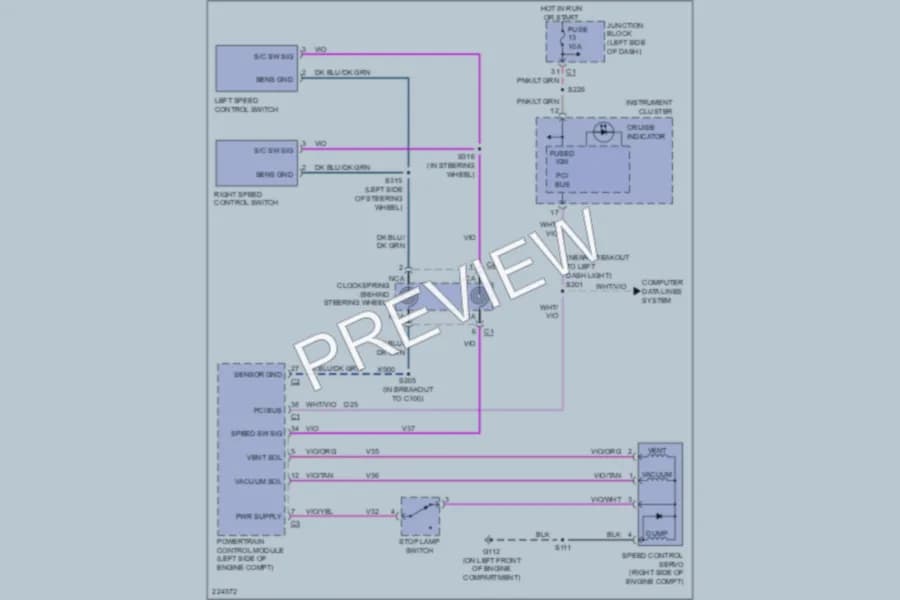 2006 Jeep Liberty Cruise Control wiring diagram preview