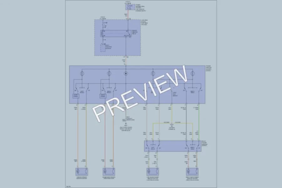 2006 Jeep Liberty Power Windows wiring diagram preview