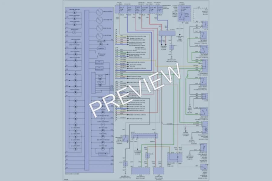 2006 Kia Amanti Instrument Cluster wiring diagram preview