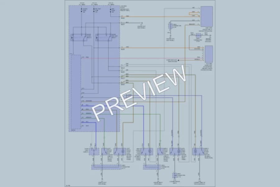 2006 Kia Optima Power Door Locks wiring diagram preview