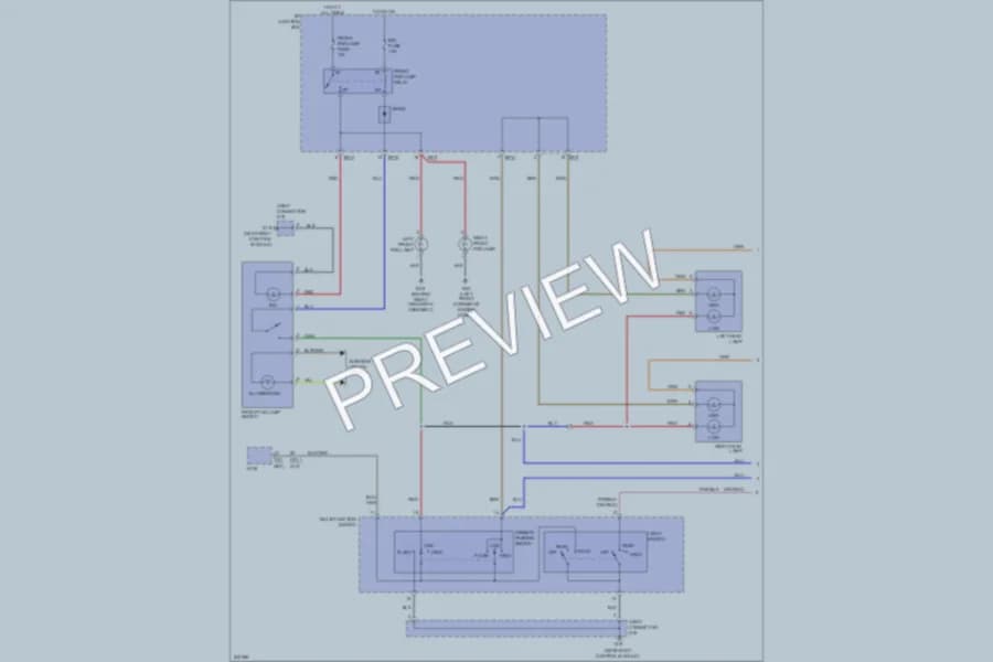 2006 Kia Rio5 Headlights wiring diagram preview