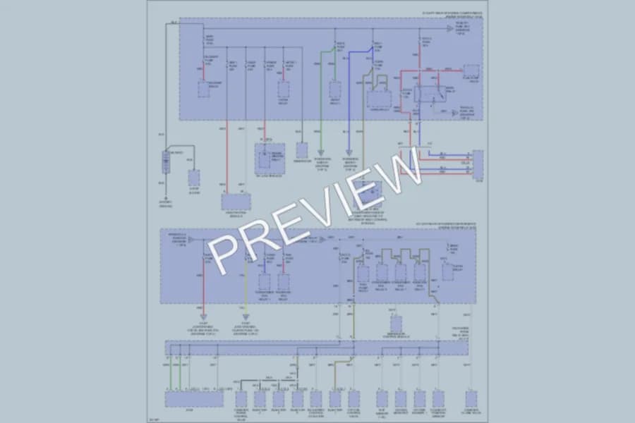 2006 Kia Rio5 Power Distribution wiring diagram preview