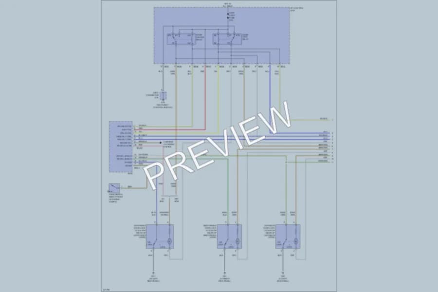2006 Kia Rio5 Power Door Locks wiring diagram preview