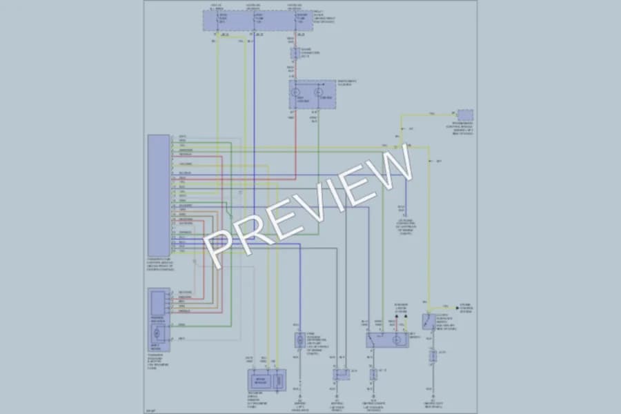2006 Kia Sorento Transmission wiring diagram preview