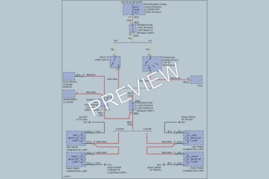2006 Kia Spectra5 Exterior Lights wiring diagram preview