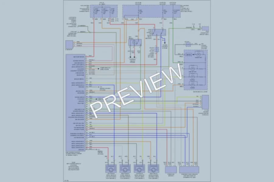 2006 Kia Sportage Anti Lock Brakes wiring diagram preview