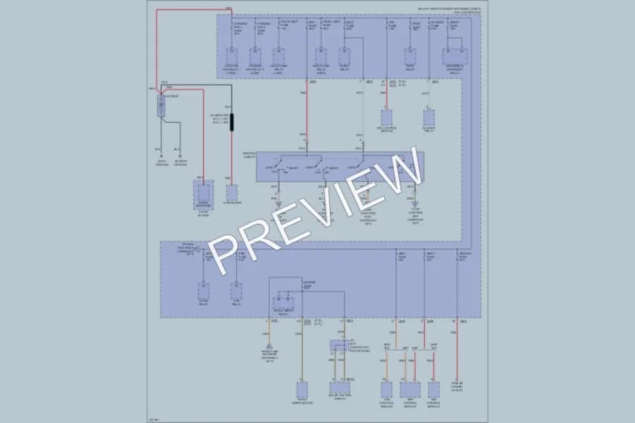 2006 Kia Sportage Power Distribution wiring diagram preview