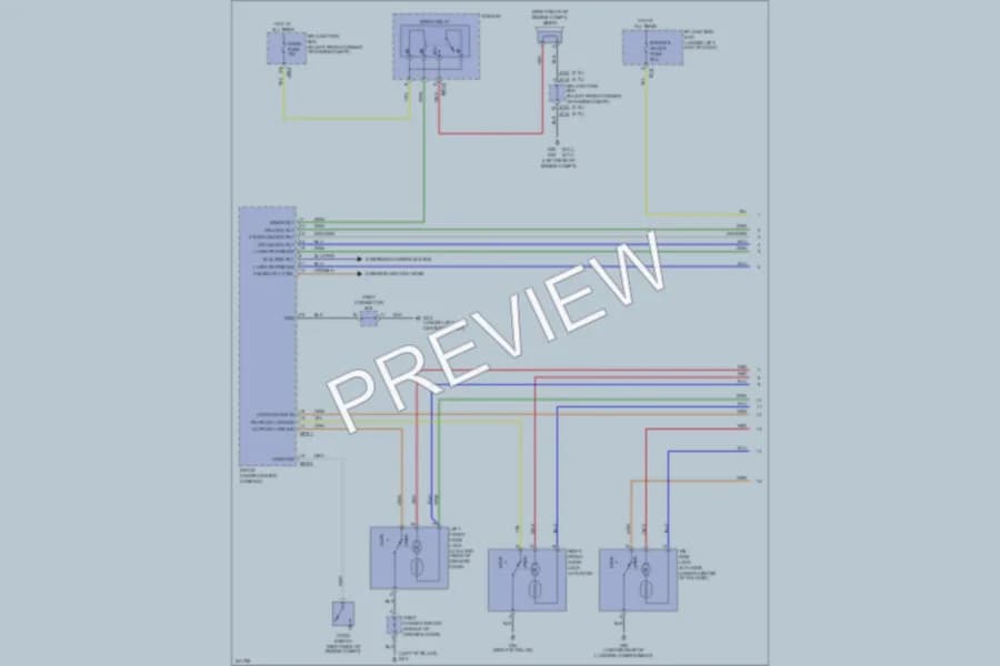 2006 Kia Sportage Power Door Locks wiring diagram preview