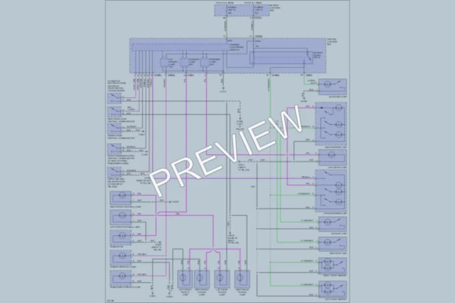 2006 LandRover LR3 Interior Lights wiring diagram preview