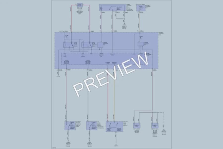 2006 LandRover LR3 Trunk Tailgate Fuel Door wiring diagram preview