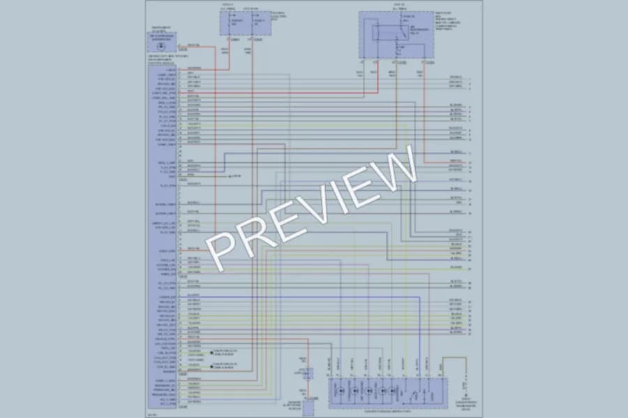 2006 LandRover RangeRover Electronic Suspension wiring diagram preview