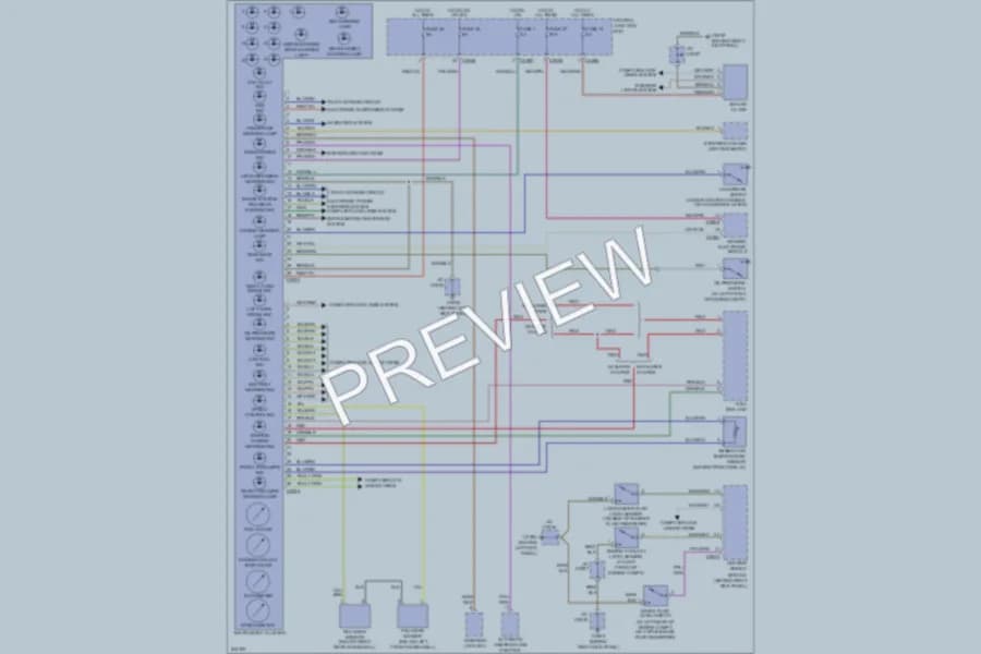 2006 LandRover RangeRover Instrument Cluster wiring diagram preview