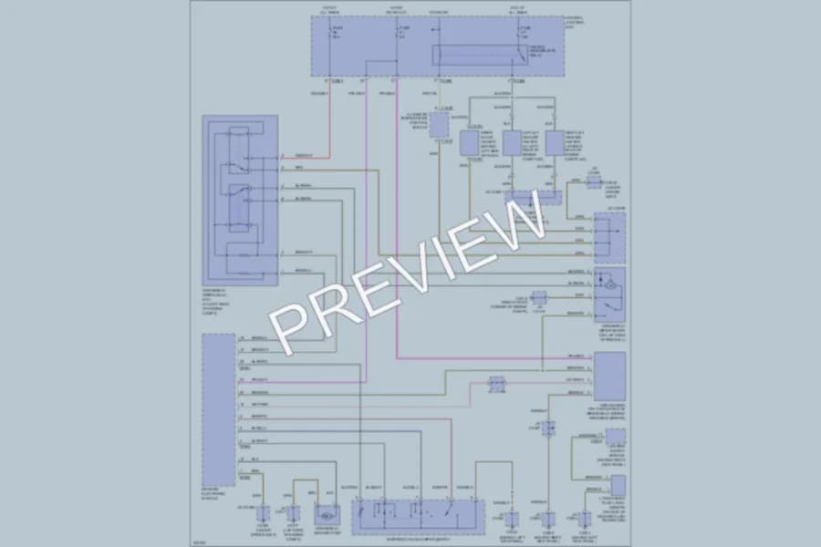 2006 LandRover RangeRover Wiper Washer wiring diagram preview