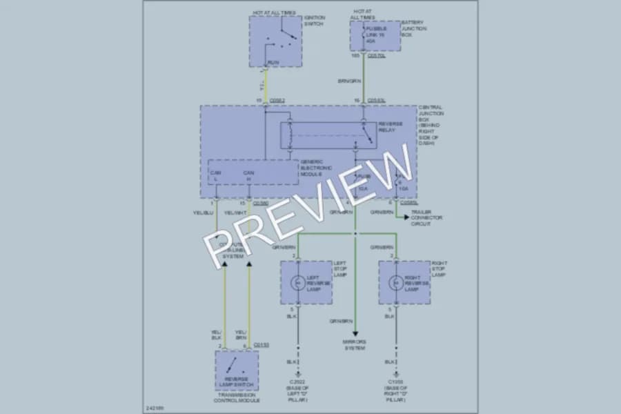 2006 LandRover RangeRoverSport Exterior Lights wiring diagram preview
