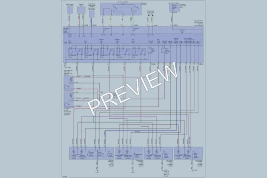 2006 LandRover RangeRoverSport Power Door Locks wiring diagram preview