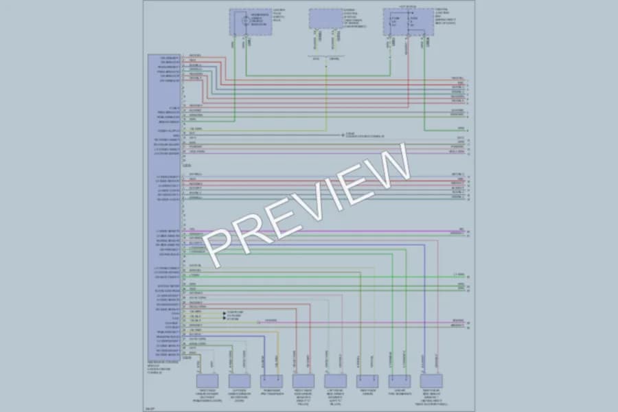 2006 LandRover RangeRoverSport Supplemental Restraints wiring diagram preview