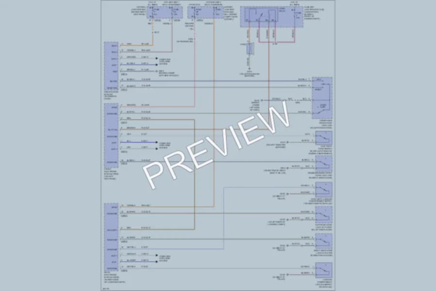2006 Lincoln LS Anti Theft wiring diagram preview