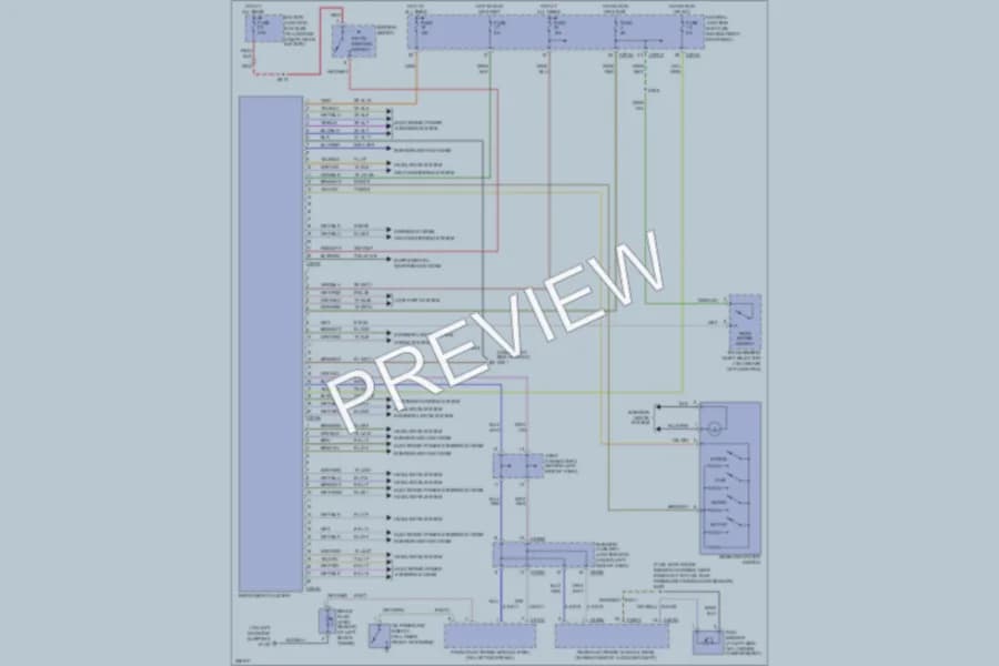 2006 Lincoln LS Instrument Cluster wiring diagram preview
