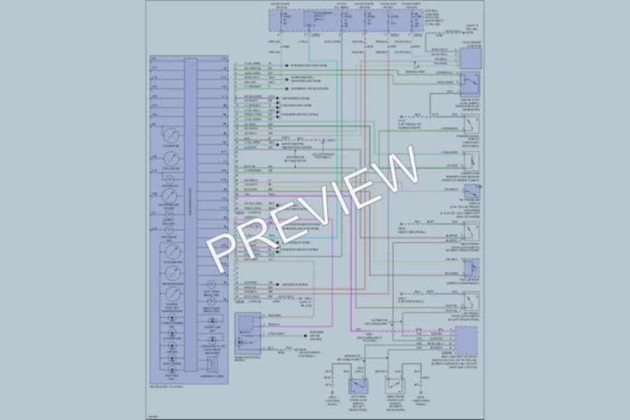2006 Lincoln MarkLT Instrument Cluster wiring diagram preview