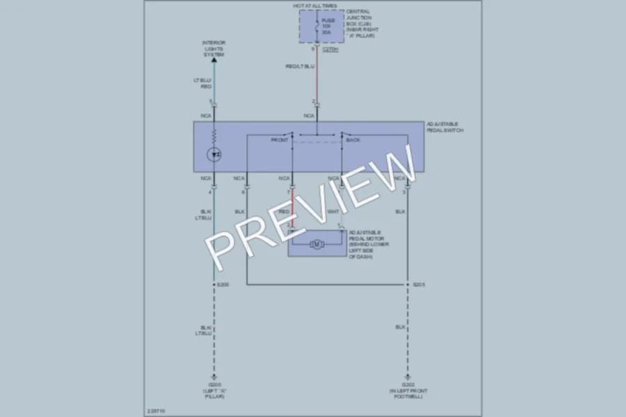 2006 Lincoln MarkLT Power Seats wiring diagram preview