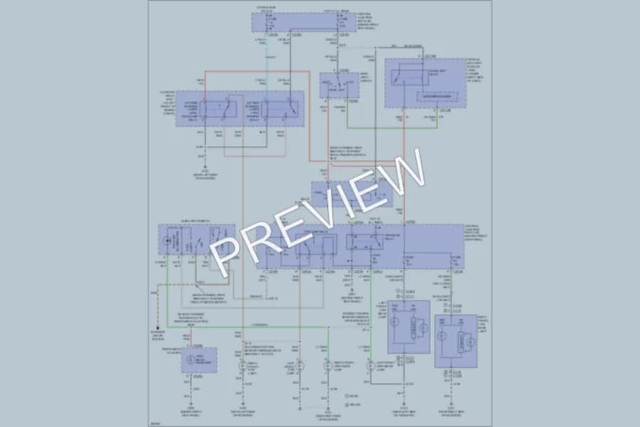 2006 Lincoln Navigator Headlights wiring diagram preview