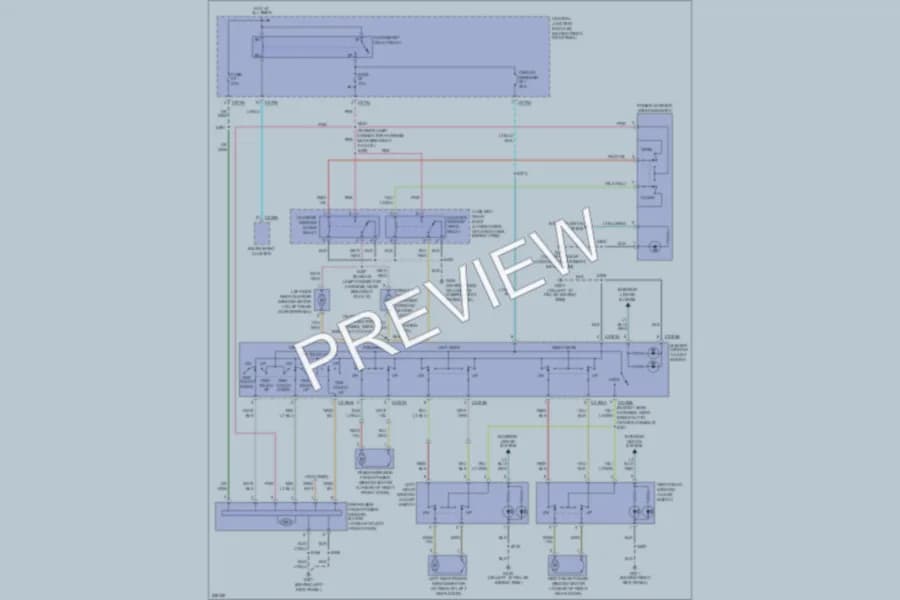 2006 Lincoln Navigator Power Windows wiring diagram preview