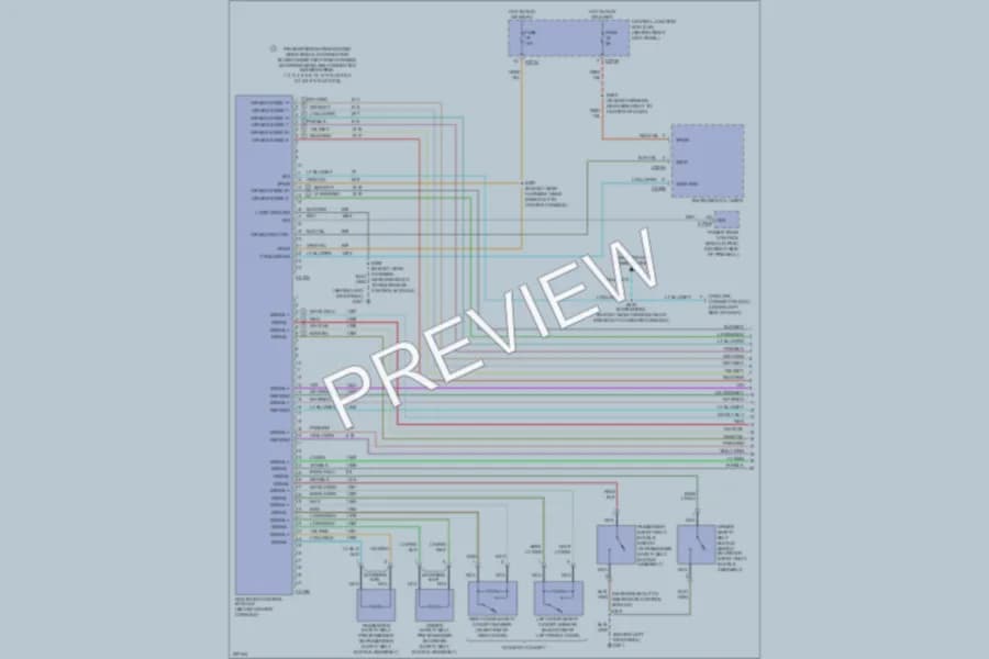 2006 Lincoln Navigator Supplemental Restraints wiring diagram preview