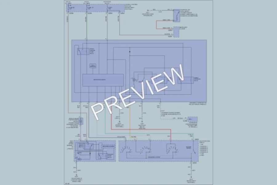 2006 Lincoln Navigator Wiper Washer wiring diagram preview